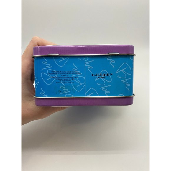Blue M&M Tin Lunch Box/ Case - Picture 7 of 7